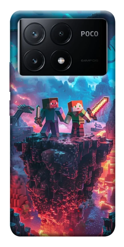 Чохол на Xiaomi Poco X6 Minecraft v3 фото 1 з 1