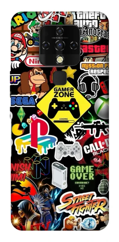 Чехол на TECNO Camon 16 SE Gamer Zone фото 1 из 1