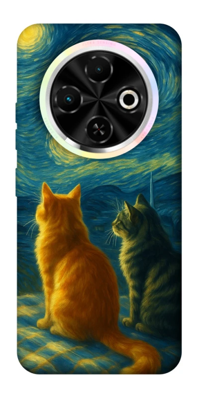 Чохол на TECNO Spark 30C Cats under the stars фото 1 з 1