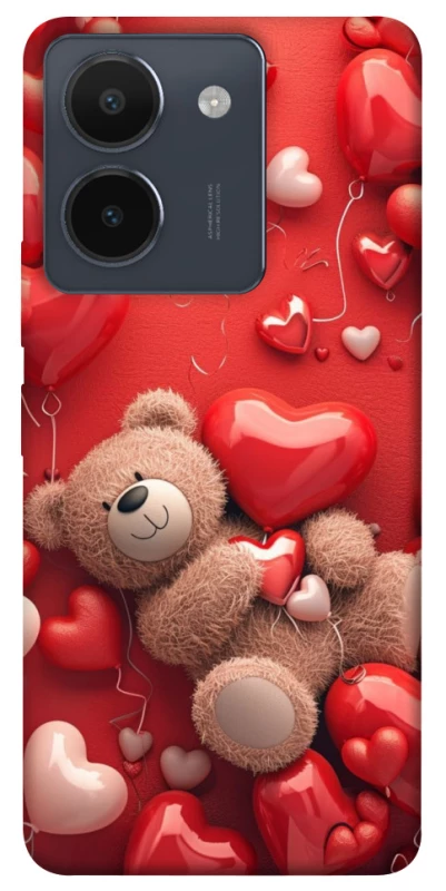 Чехол на Vivo Y36 bear in hearts фото 1 из 1