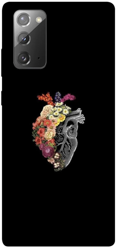 Чохол на Samsung Galaxy Note 20 Heart with flowers фото 1 з 1