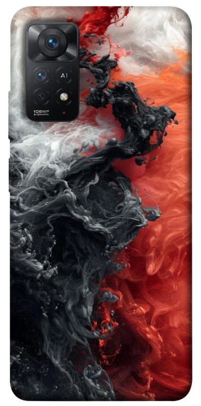 Чохол на Xiaomi Redmi Note 11 Pro 4G/5G Black and Red фото 1 з 1