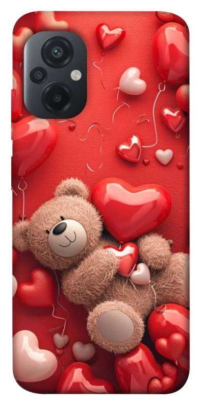 Чохол на Xiaomi Poco M5 bear in hearts фото 1 з 1