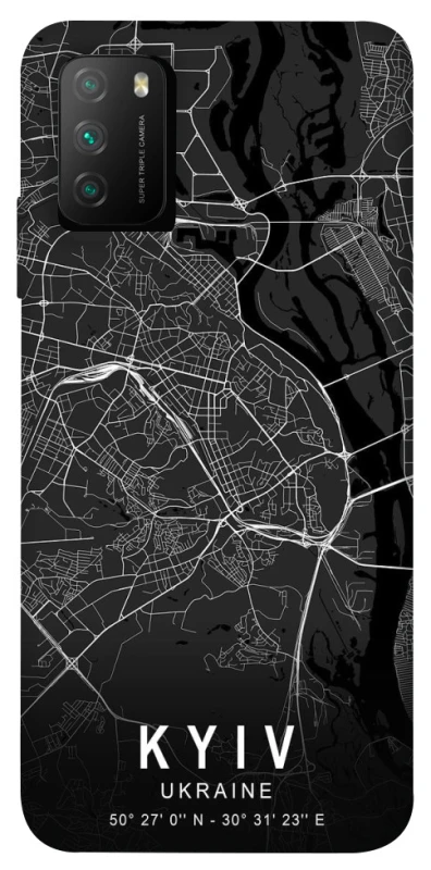 Чохол на Xiaomi Poco M3 Kyiv map фото 1 з 1