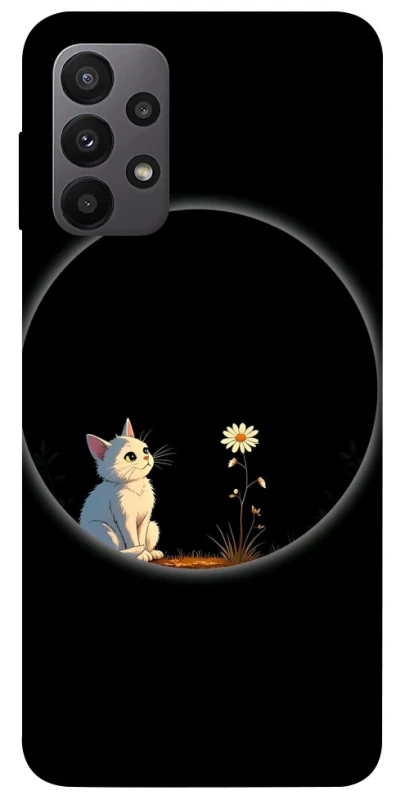 Чохол на Samsung Galaxy A23 4G Cat and flower фото 1 з 1