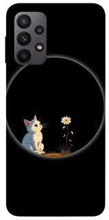 Чехол на Samsung Galaxy A23 4G Cat and flower фото 1 из 1