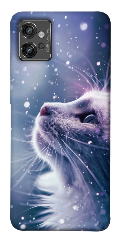 Чехол на Motorola Moto G32 Snow cat фото 1 из 1