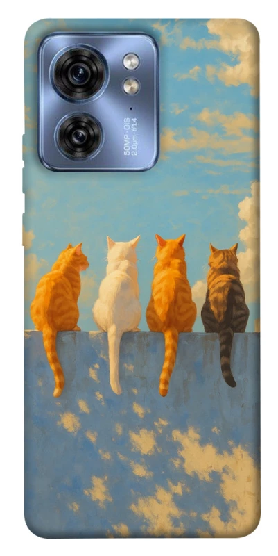 Чохол на Motorola Edge 40 cats on wall фото 1 з 1