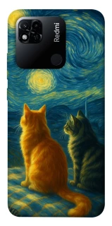 Чехол на Xiaomi Redmi 10A Cats under the stars фото 1 из 1