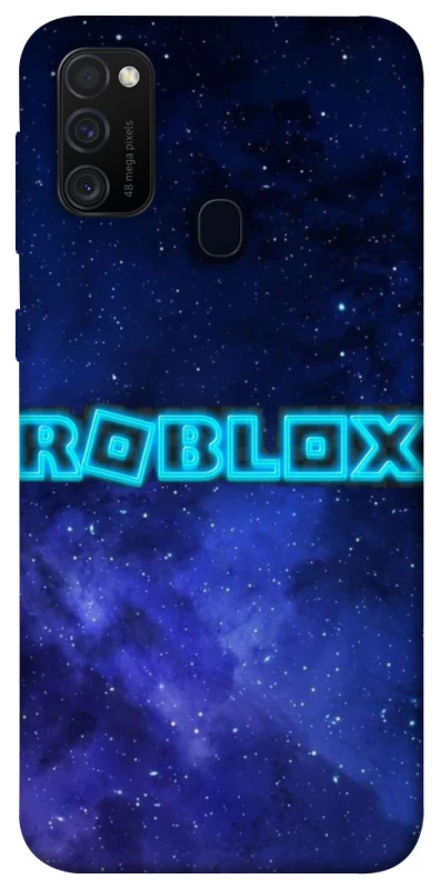 Чохол на Samsung Galaxy M30s / M21 Roblox Space Logo Blue фото 1 з 1