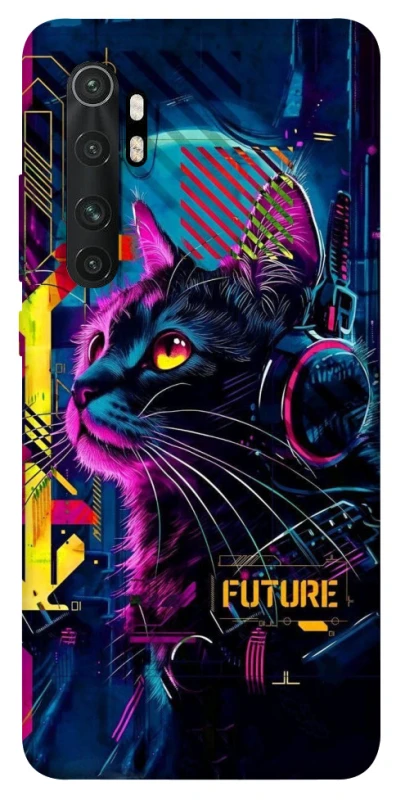 Чохол на Xiaomi Mi Note 10 Lite Cyber Cat v2 фото 1 з 1