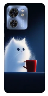 Чохол на Motorola Edge 40 Чохол кіт з кавою фото 1 з 1