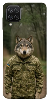 Чехол на Samsung Galaxy A12 Волк защитник фото 1 из 1