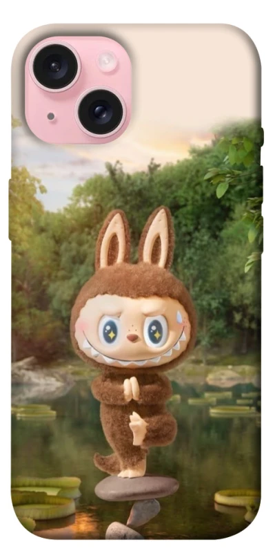 Чохол на Apple iPhone 15 (6.1") Labubu Yoga фото 1 з 1