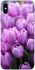 Чехол на Apple iPhone X (5.8") Фиолетовые тюльпаны фото 1 из 1