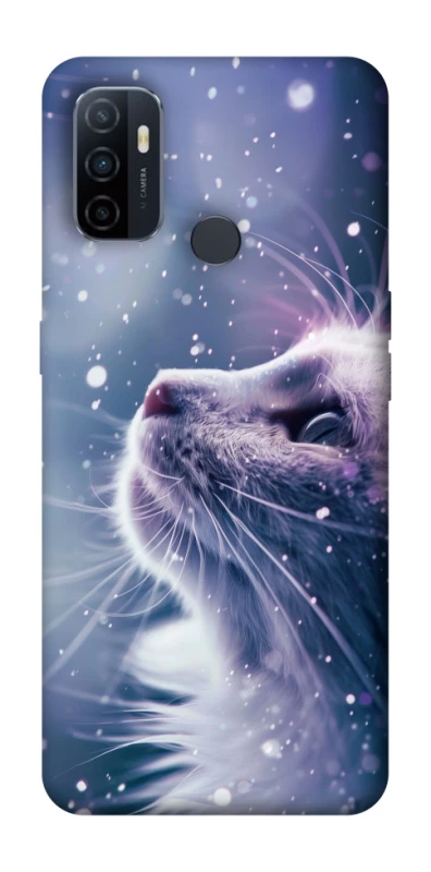 Чохол на Oppo A53 / A32 / A33 Snow cat фото 1 Чохол на Oppo A53 / A32 / A33 Snow cat фото 1 з 1