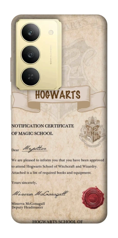 Чохол на Realme 14x The Hogwarts acceptance letter фото 1 з 1