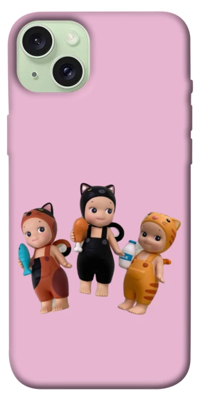 Чохол на Apple iPhone 15 Plus (6.7") Cat Cafe Trio фото 1 з 1