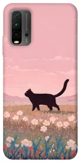 Чохол на Xiaomi Redmi 9T cat on a field фото 1 з 1