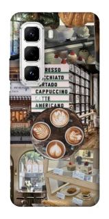 Чохол на Infinix Hot 50 Pro Coffee collage ver.5 фото 1 з 1