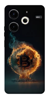 Чохол на TECNO Pova 6 Neo (LI6) Fire Bitcoin фото 1 з 1