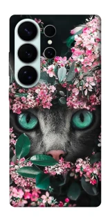 Чехол на Samsung Galaxy S26 Ultra Кот в цветах фото 1 из 1