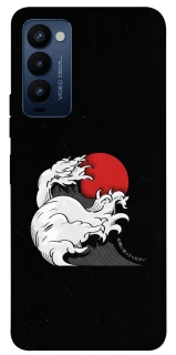 Чехол на TECNO Camon 18 Волны Японии v2 фото 1 из 1