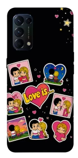 Чехол на Oppo Reno 5 4G Love is фото 1 из 1