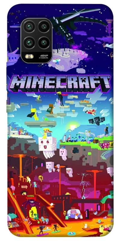 Чохол на Xiaomi Mi 10 Lite Minecraft world фото 1 з 1