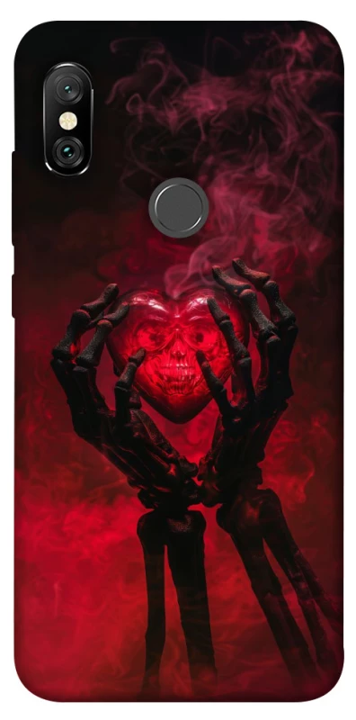 Чохол на Xiaomi Redmi Note 6 Pro Heart in the hands of a skeleton фото 1 з 1