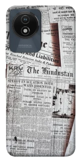 Чохол на Vivo Y02 Газети фото 1 з 1