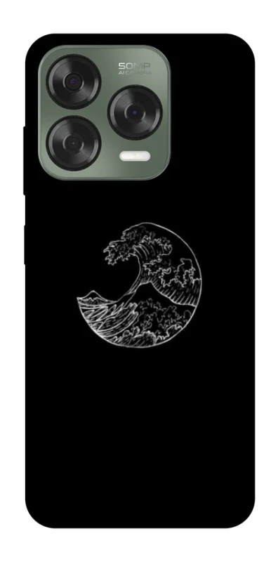 Чехол на ZTE Nubia V70 Design Black tsunami фото 1 из 1