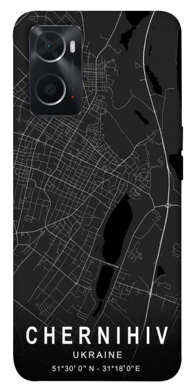 Чохол на Oppo A76 4G Chernihiv map фото 1 з 1