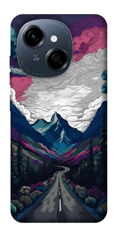 Чехол на TECNO Spark Go 1 Нарисованные горы фото 1 из 1