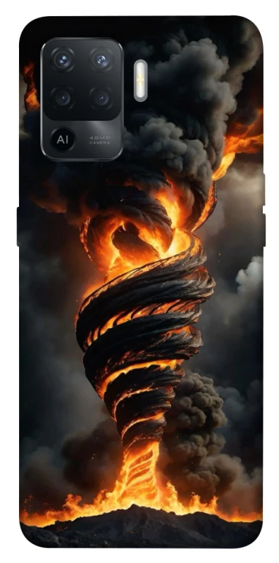 Чехол на Oppo Reno 5 Lite Огненный торнадо фото 1 из 1