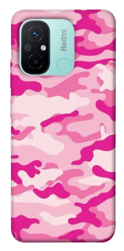 Чехол на Xiaomi Redmi 12C / Poco C55 camouflage pink фото 1 из 1