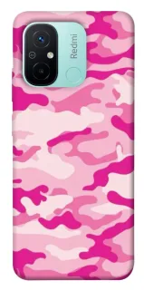 Чехол на Xiaomi Redmi 12C / Poco C55 camouflage pink фото 1 из 1