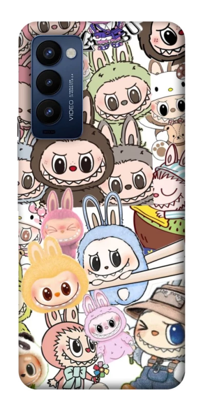 Чохол на TECNO Camon 18 Pro All Labubus фото 1 з 1