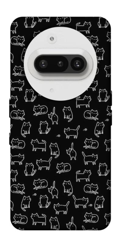 Чехол на Nothing Phone (3a) Black Cats фото 1 Чехол на Nothing Phone (3a) Black Cats фото 1 из 1