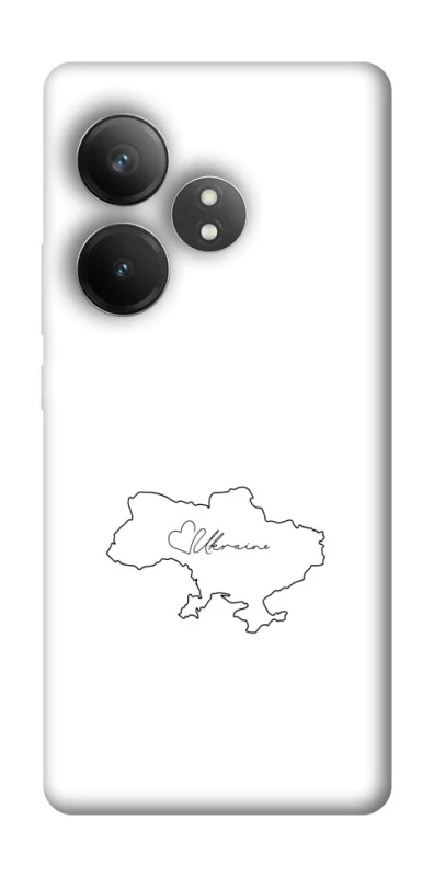 Чохол на Realme GT Neo 6 Ukraine map фото 1 з 1