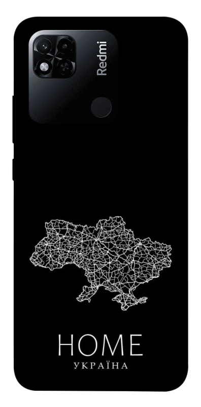 Чохол на Xiaomi Redmi 10A Ukraine black map фото 1 з 1