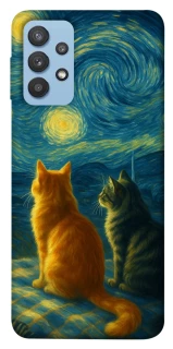 Чохол на Samsung Galaxy M32 Cats under the stars фото 1 з 1