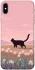 Чехол на Apple iPhone X (5.8") cat on a field фото 1 из 1