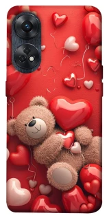 Чехол на Oppo Reno 8T 4G bear in hearts фото 1 из 1