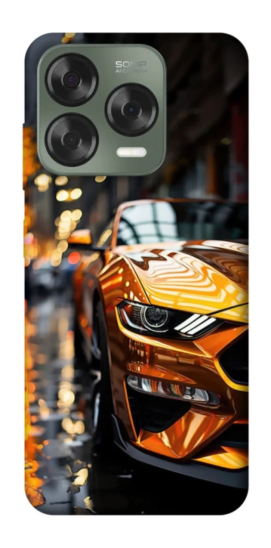 Чохол на ZTE Nubia V70 Design Golden sports car фото 1 з 1