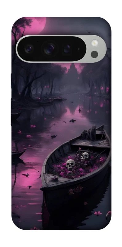 Чохол на Google Pixel 9 Pro XL Boat and flamingo фото 1 з 1