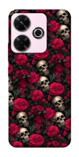 Чехол на Xiaomi Redmi 13 4G Черепа и розы фото 1 из 1