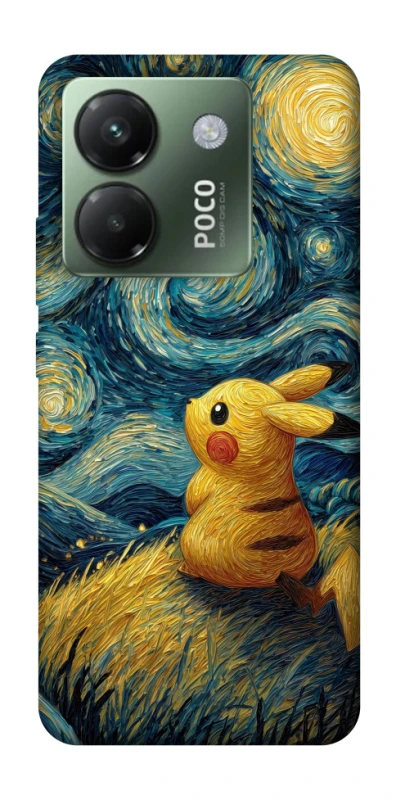 Чохол на Xiaomi Poco M7 pro 5G Pikachu and Van Gogh фото 1 з 1