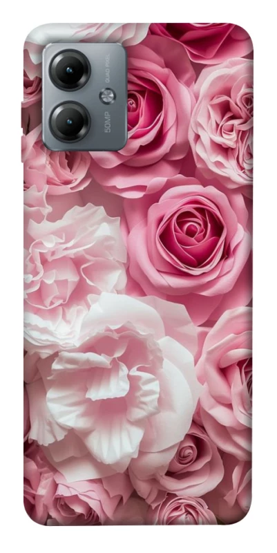 Чохол на Motorola Moto G14 Рожеві Квіти фото 1 з 1