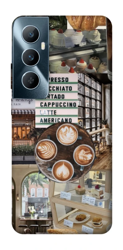 Чохол на Realme C65 4G Coffee collage ver.5 фото 1 з 1